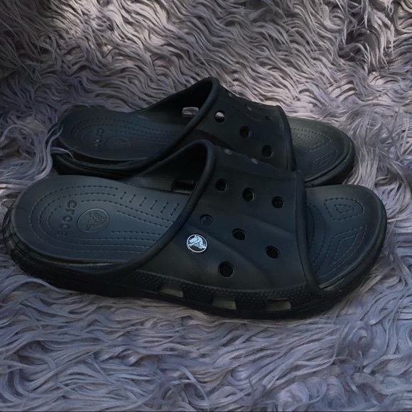 Crocs black Sandal size M8 W10 - Picture 2 of 4